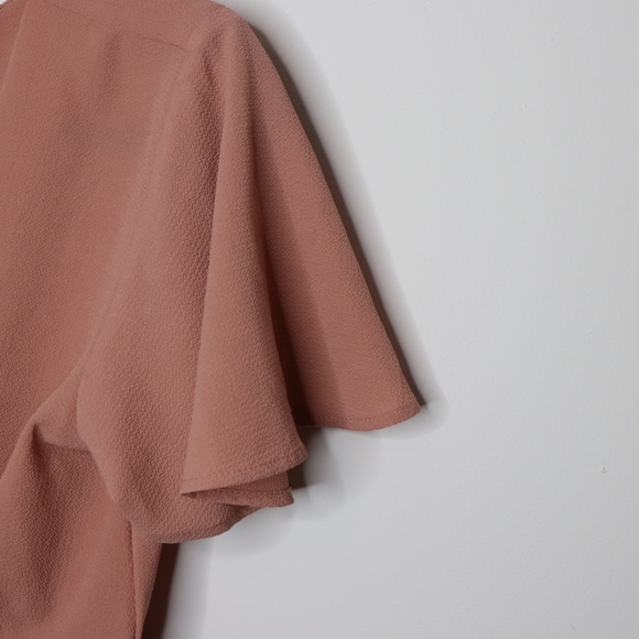 Monteau Pink Wrap Front Dress Size Small - Picture 5 of 7